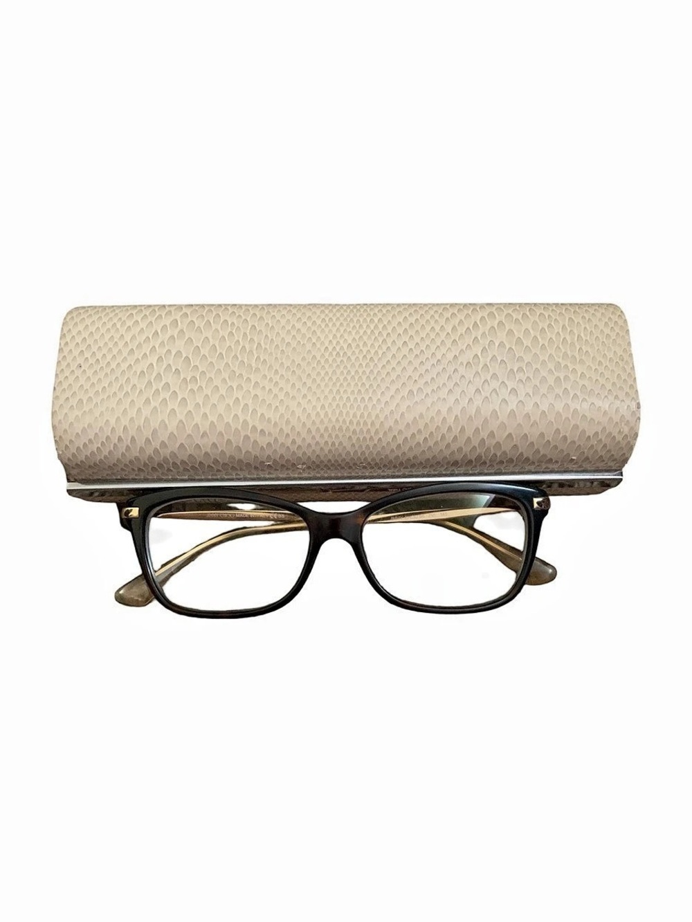Jimmy Choo JC3036 Eyeglasses Brown & Gold. Made in Italy